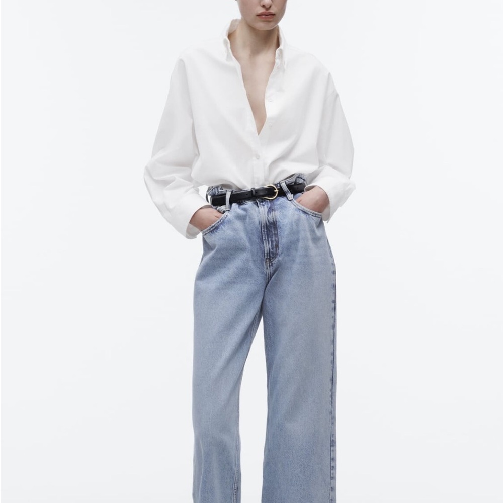 Zara Oversized Oxford Top XS - NWT